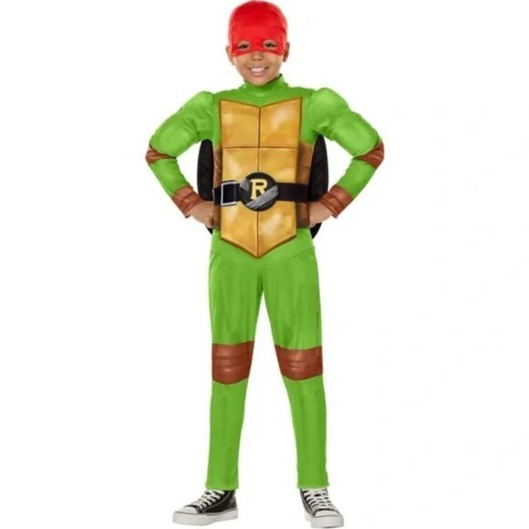 Boys Girls Teenage Mutant Ninja Turtles TMNT 4-in-1 Costume Set Size Sm M 'L NWT - Picture 2 of 4